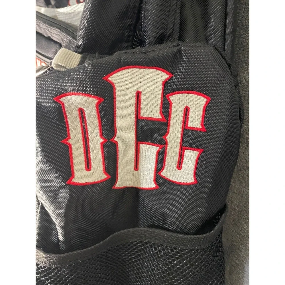 Orange County Choppers Backpack Black Red OCC Motorcycle Biker Gear Travel Bag